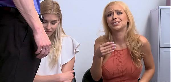  Blonde Daughter and Mom are Repeat Shoplifters, This Time They Got Fucked - Honey Blossom and Nikki Peach